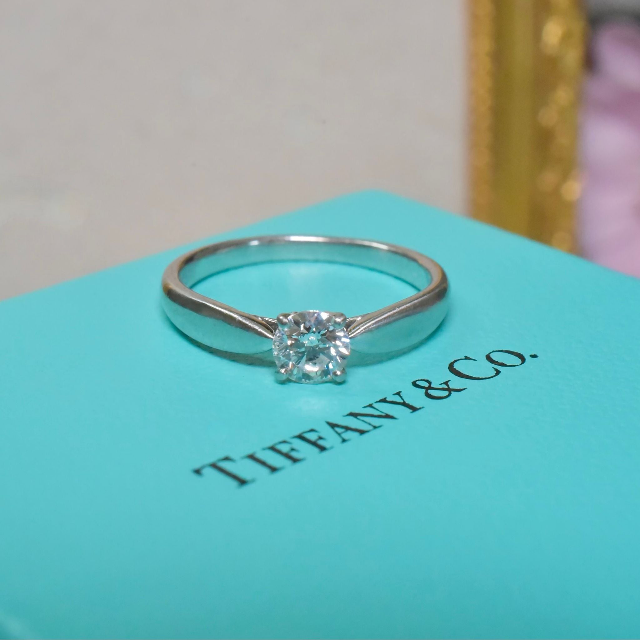 Contemporary Tiffany & Co. “Harmony’ Solid Platinum Diamond 0.39ct ‘G’ Colour VVSI Ring