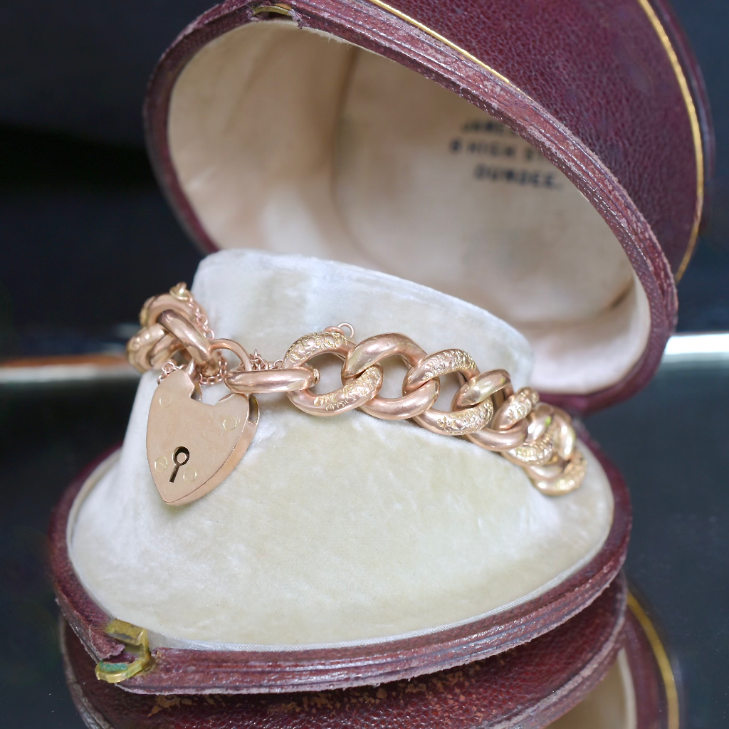 Antique 9ct Rose Gold ‘Day And Night’ Bracelet Circa 1890-1910