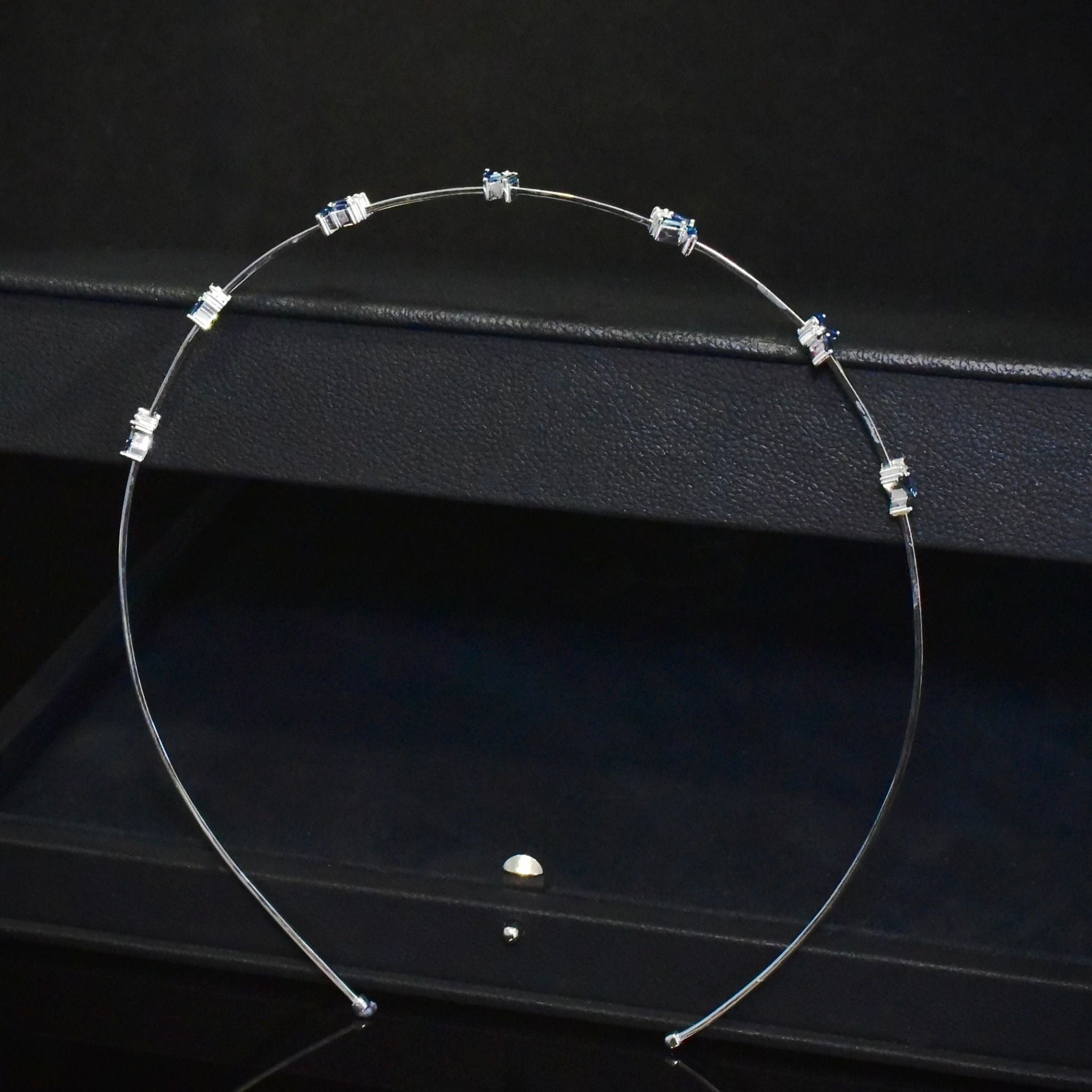 Superb 18ct White Gold Sapphire And Diamond ‘Fireworks’ Bandeau/Headband By SUZANNE KALAN RRP £6,785 or $14,139 AUD