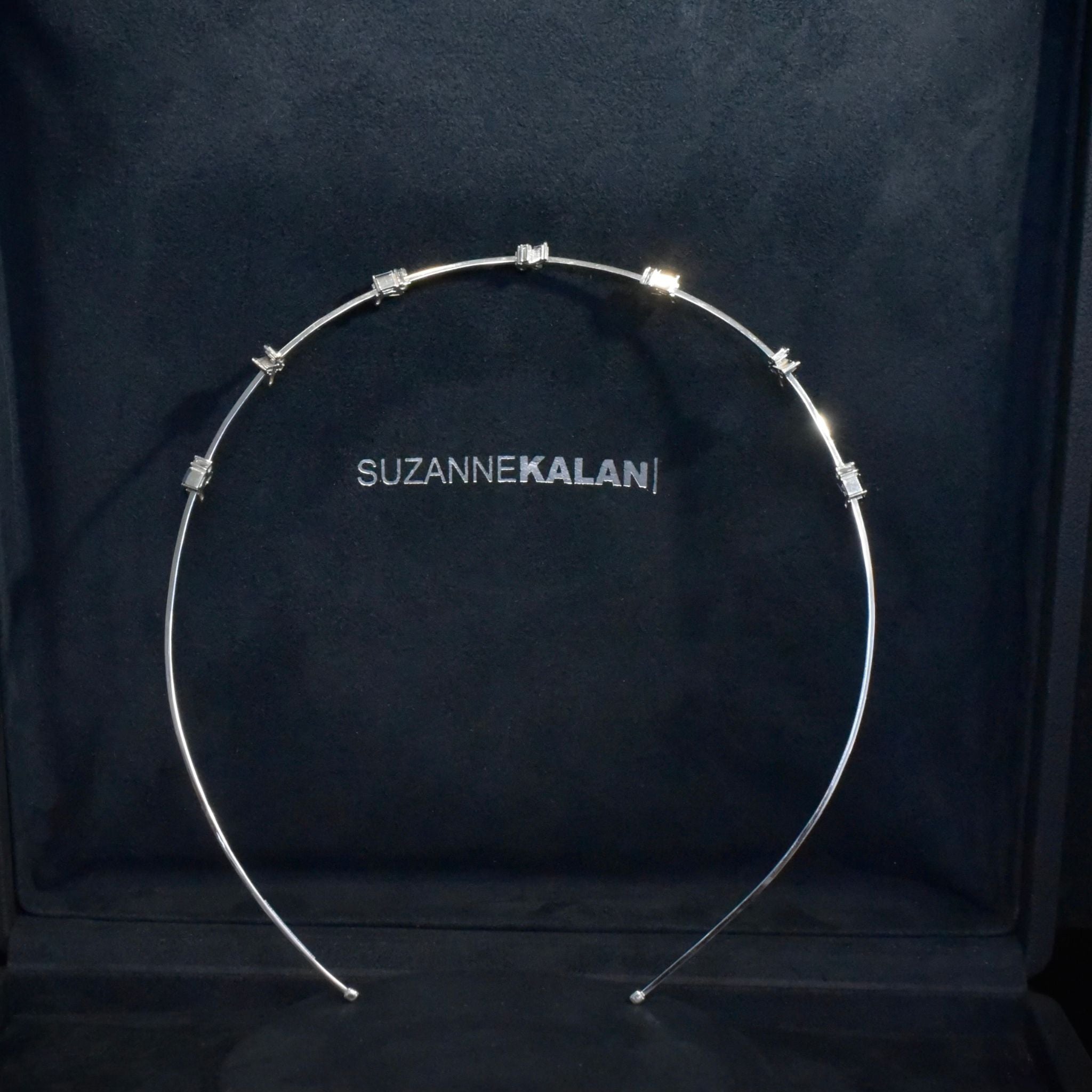 Superb 18ct White Gold Sapphire And Diamond ‘Fireworks’ Bandeau/Headband By SUZANNE KALAN RRP £6,785 or $14,139 AUD
