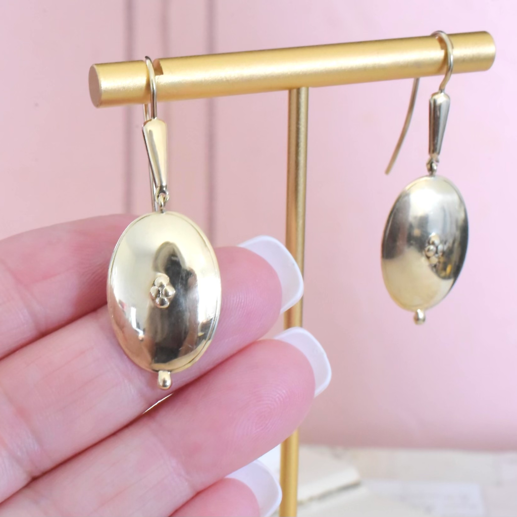Contemporary 9ct Yellow Gold Earrings By Jan Logan
