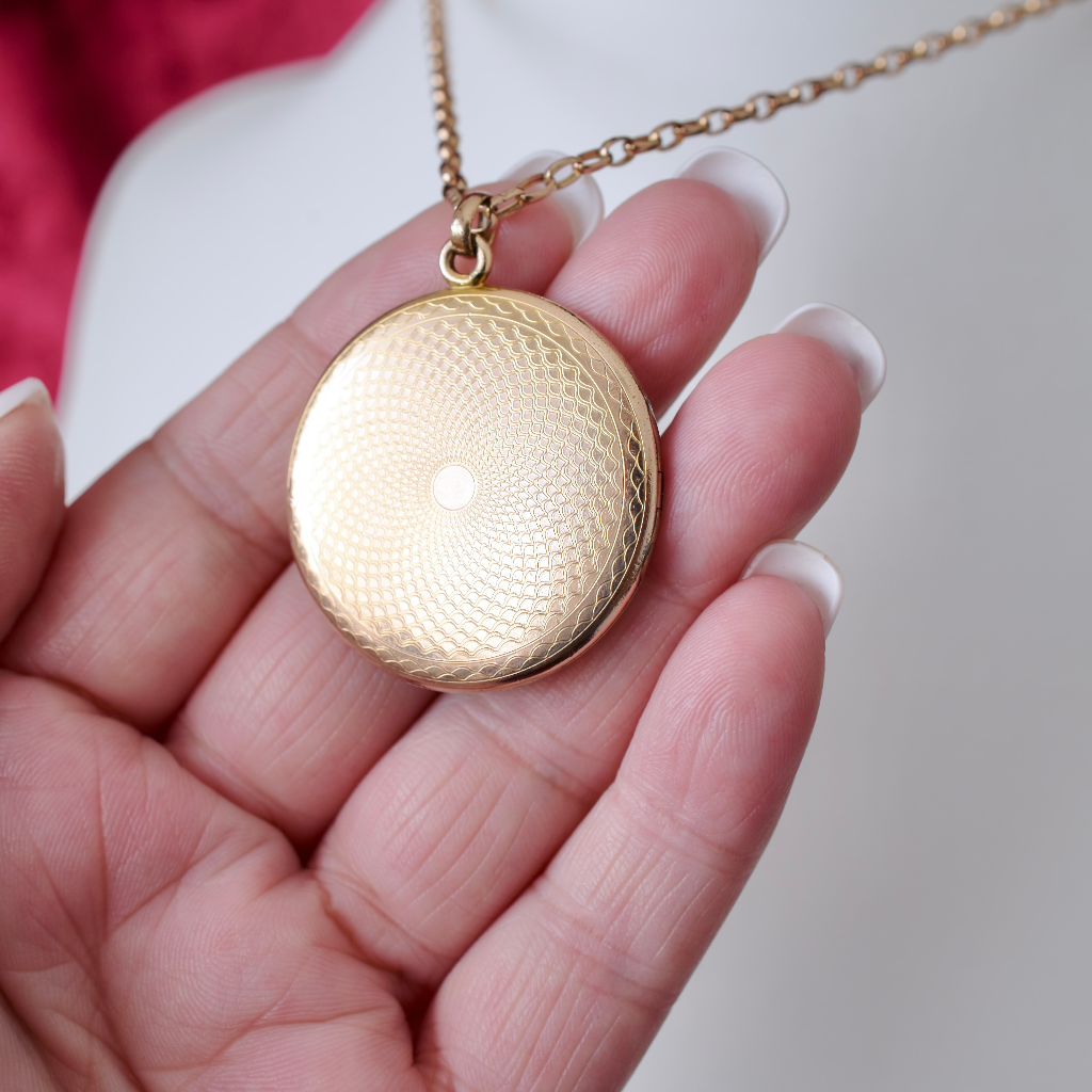 Early 20th Century 9ct Rose Gold ‘Front And Back’ Locket