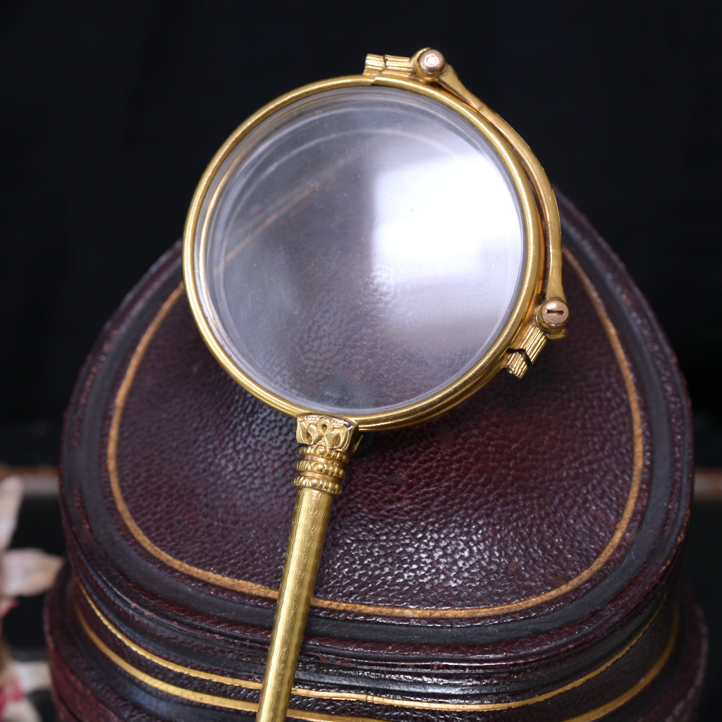 Antique Early Victorian 20ct Heavily Gold Cased Yellow Gold Lorgnette Circa 1820-30’s