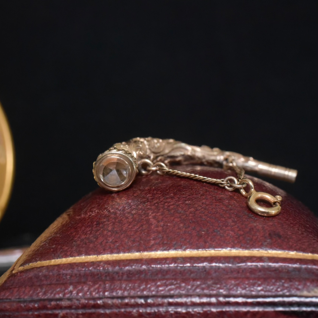 Antique Victorian 9ct Yellow Gold ‘Cornucopia’ Watch Winder Circa 1880