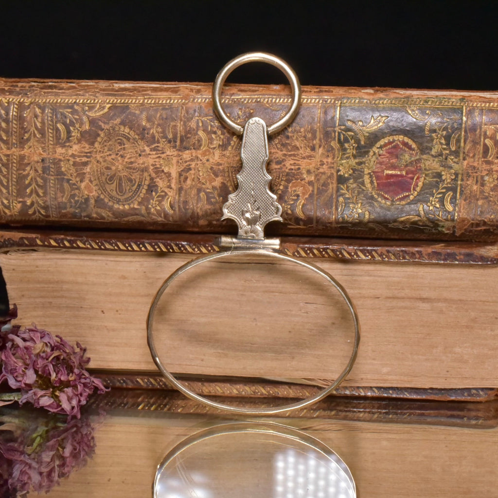 Antique Georgian 9ct Gold Cased Quizzing / Magnifying Glass Circa 1800-1820