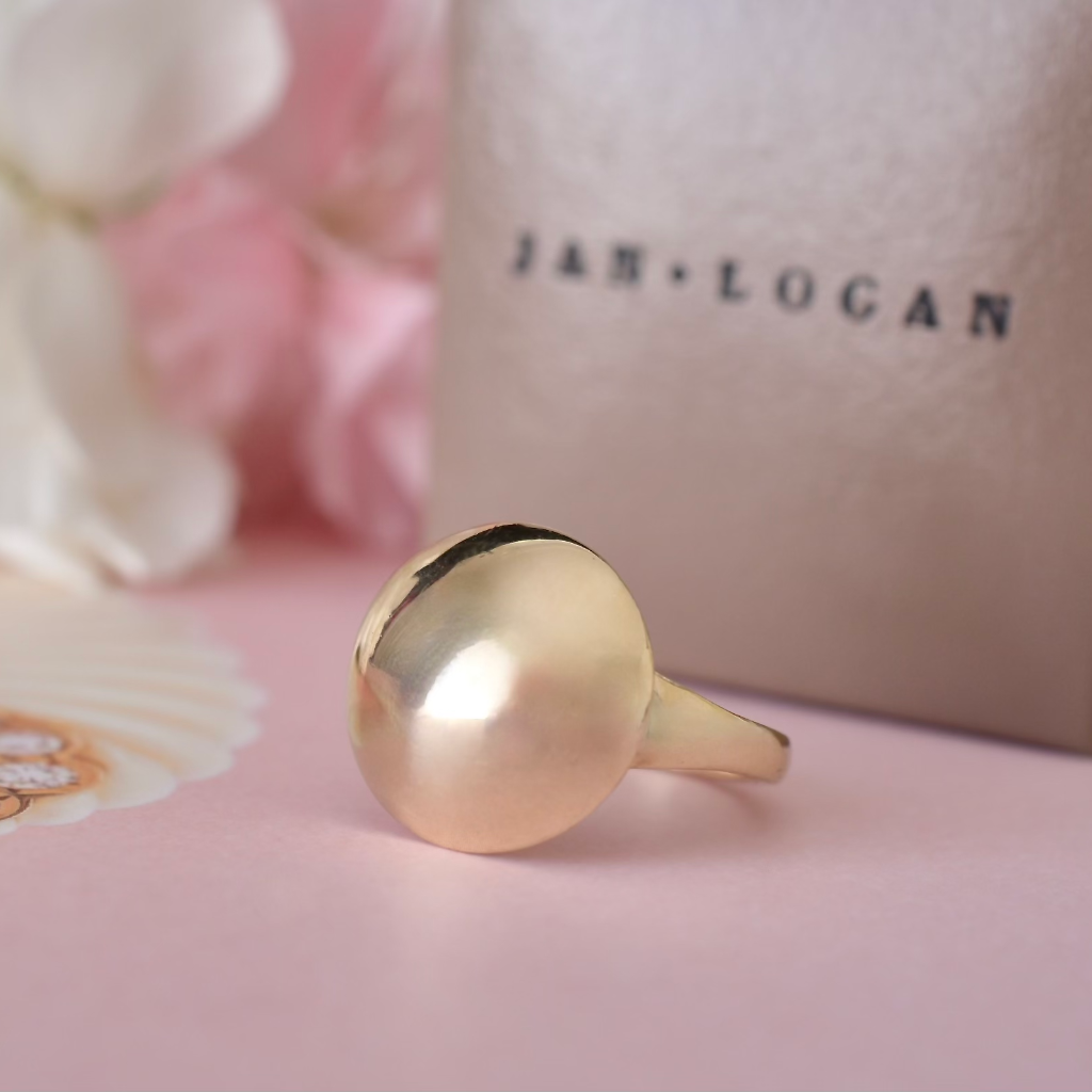 Contemporary 9ct Yellow Gold Ring By Jan Logan