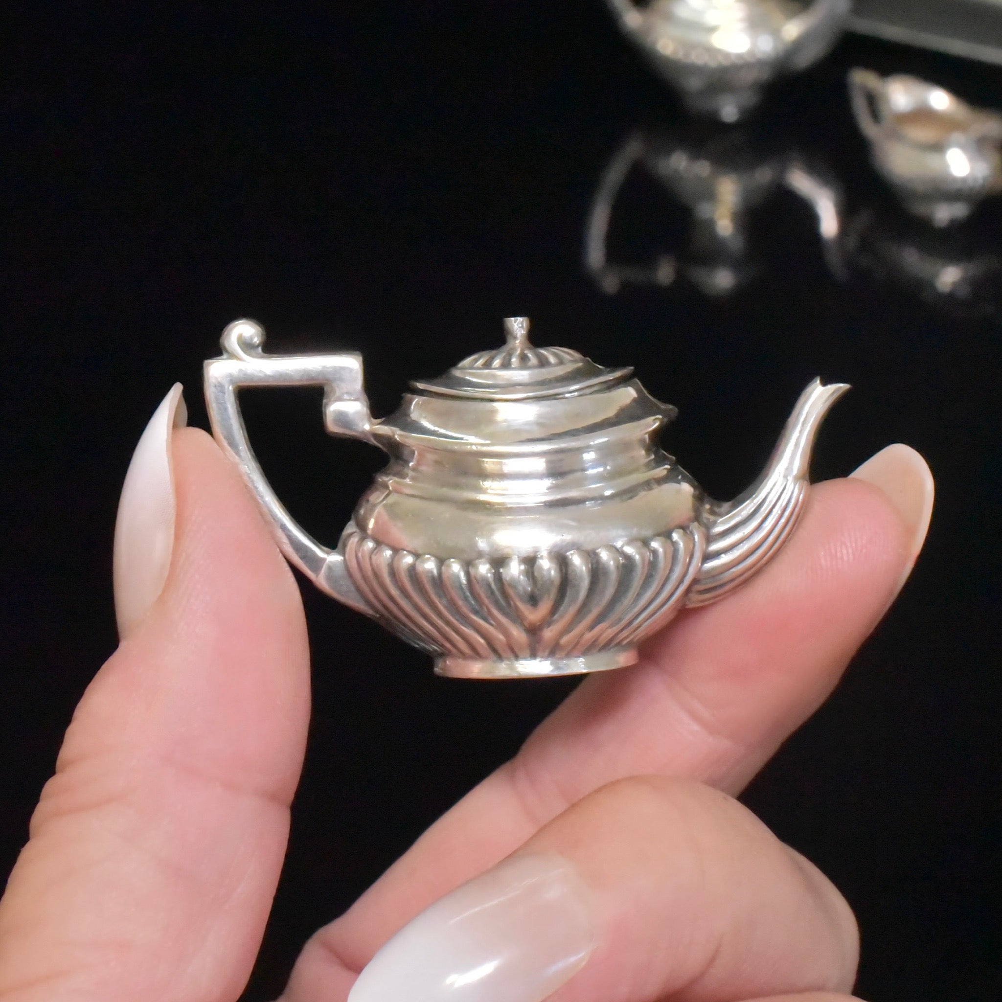 Vintage Sterling Silver Coffee / Tea Set And Tray - John Rose - Birmingham 1951