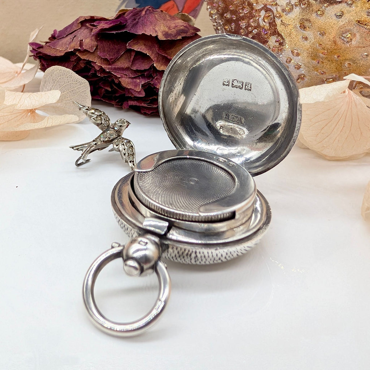 Antique Sterling Silver Sovereign Case By Horton & Allday - Birmingham 1900