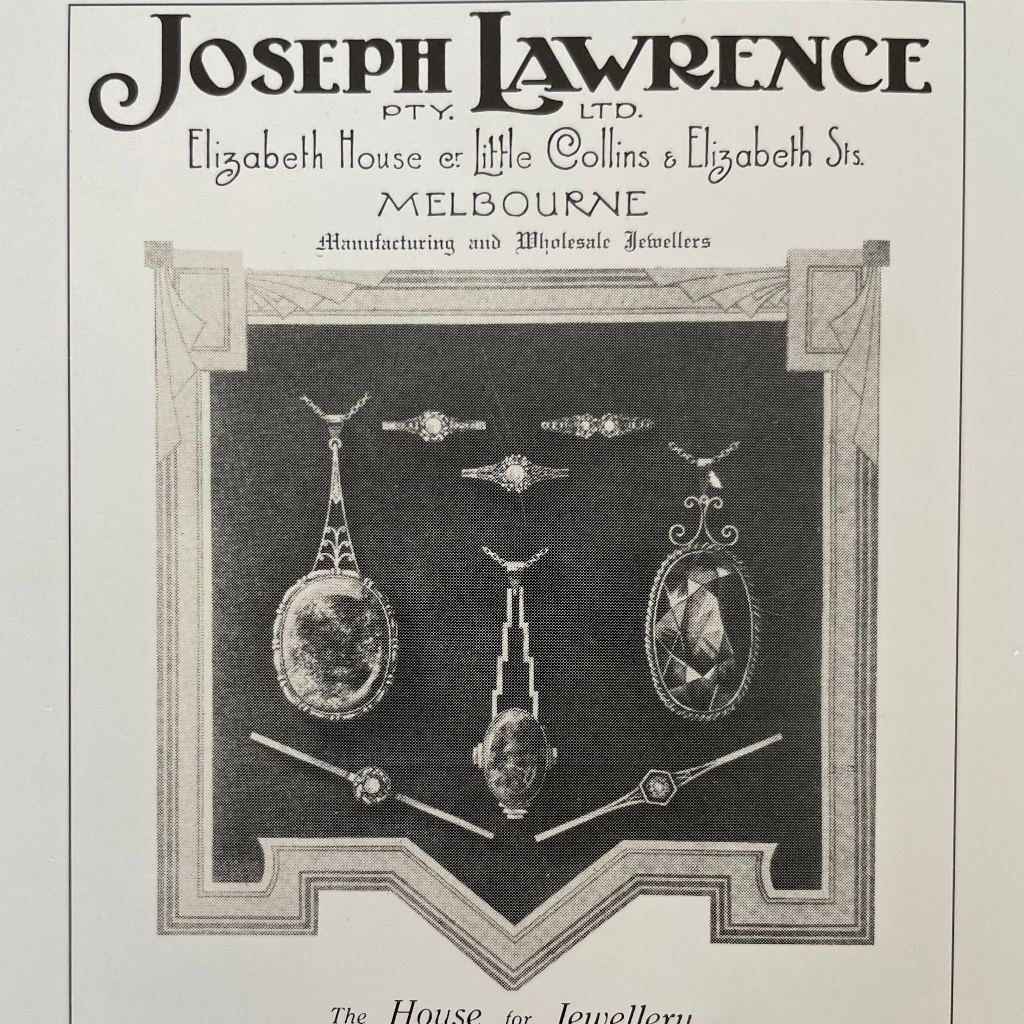 Antique Australian 9ct Rose Gold Onyx Ring By Joseph Lawrence Circa 1915