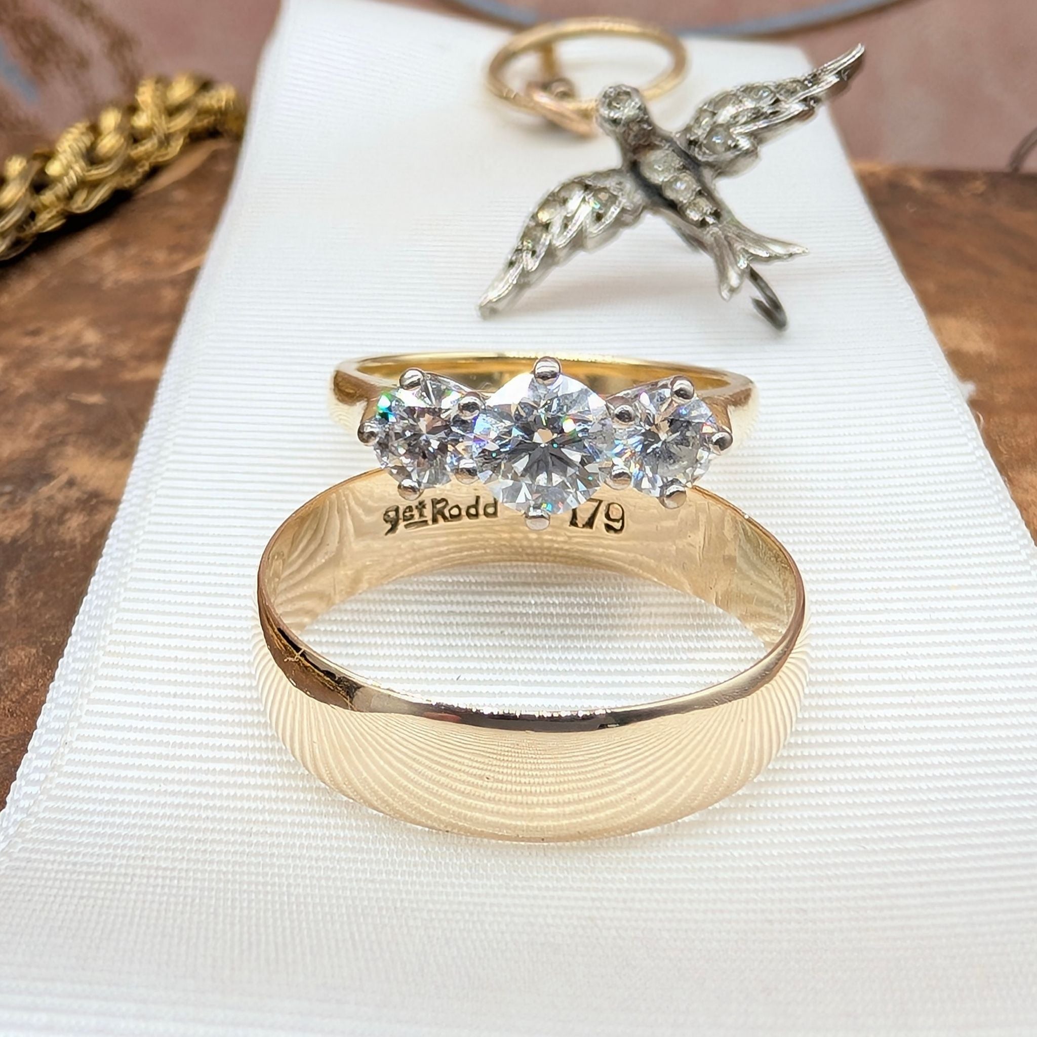 Vintage Australian 9ct Yellow Gold Wide Wedding Band/Ring by Rodd Circa 1950s–60s