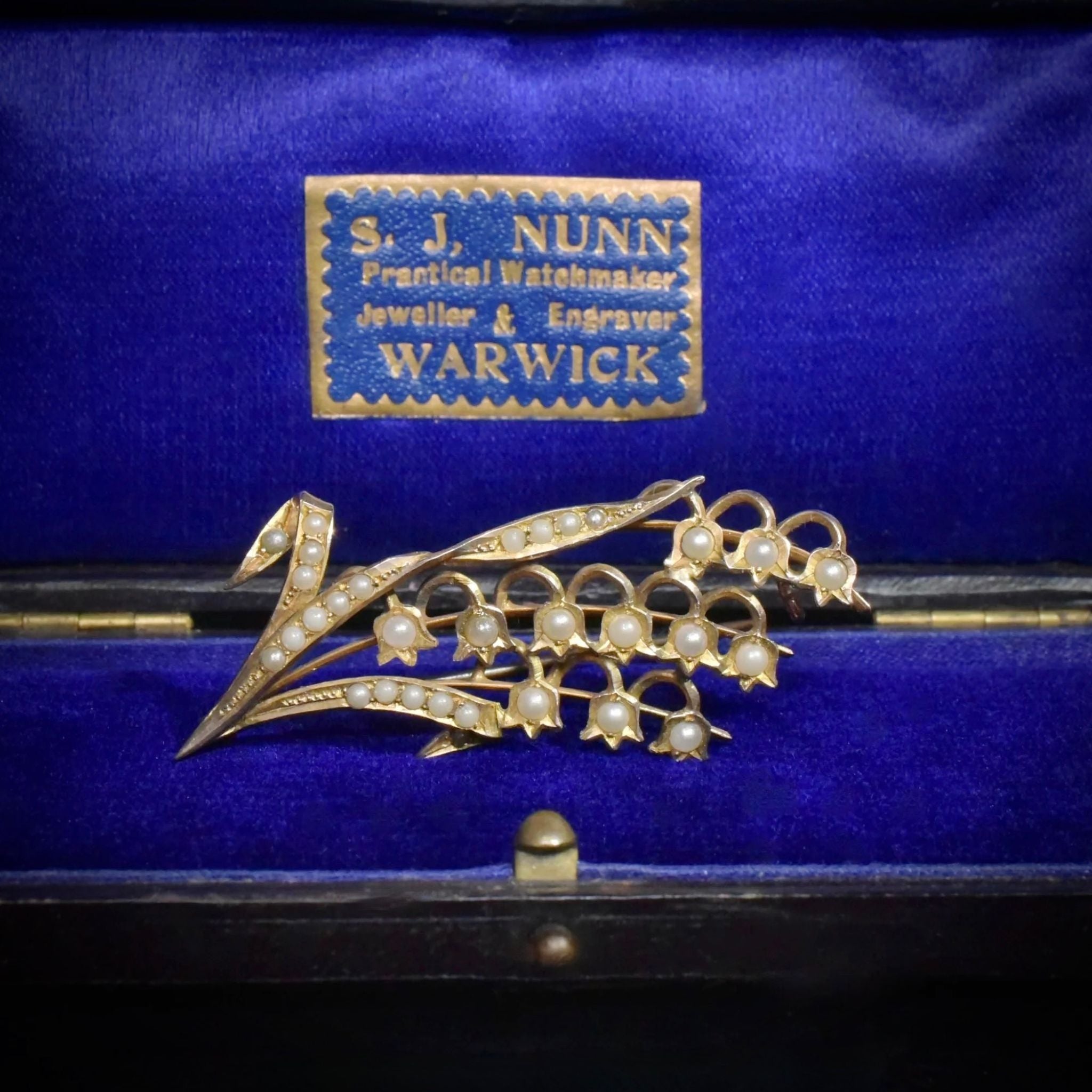 Antique Australian 9ct Yellow Gold ‘ Lily Of The Valley’ Brooch - By Aronson & Co. Circa 1900-1910