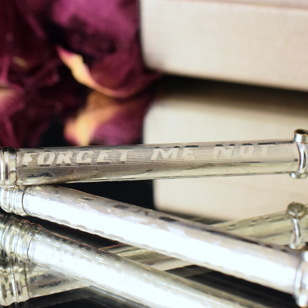 Antique Propelling Pencil ‘Forget Me Not’ With ‘Stanhope’ Circa 1910