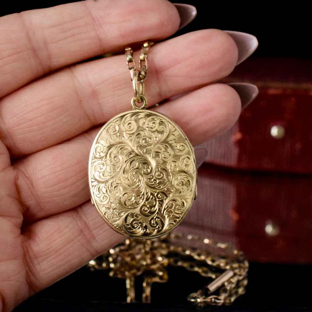 Antique Victorian ‘Gold Filled’ Folding Locket Circa 1880
