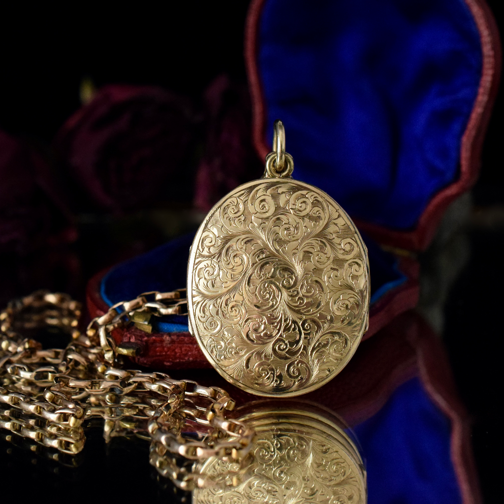 Antique Victorian ‘Gold Filled’ Folding Locket Circa 1880