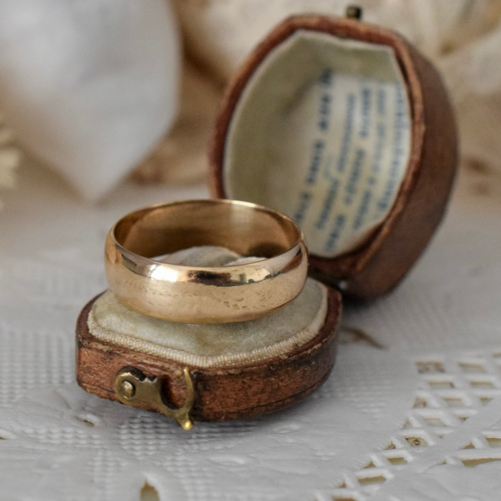 Vintage 9ct Yellow Gold Wedding Ring