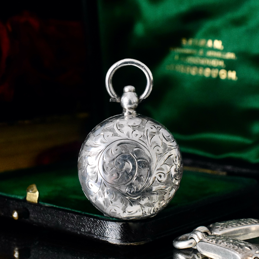 Antique Sterling Silver Sovereign Case By Samuel M Levi - Birmingham 1906