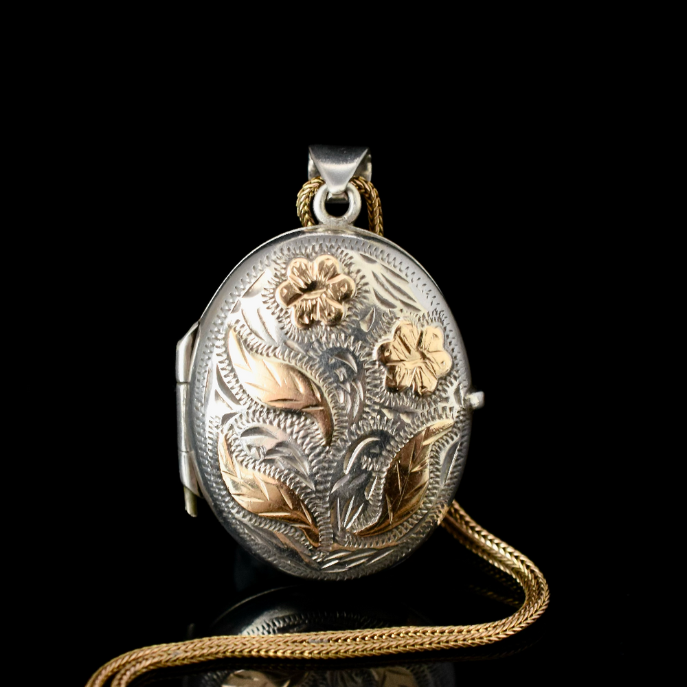 Australian Locket Vintage Australian Sterling Silver ‘Scandia’ Locket