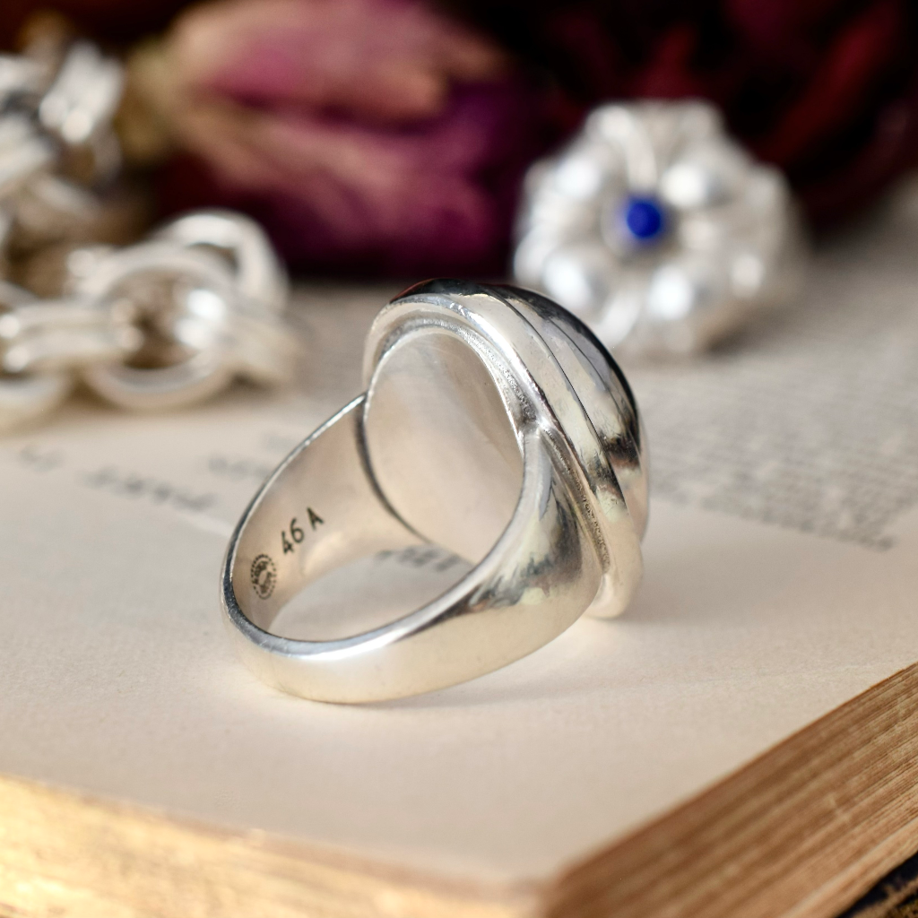 Vintage Sterling Silver Harald Nielsen for Georg Jensen Ring Style 46A