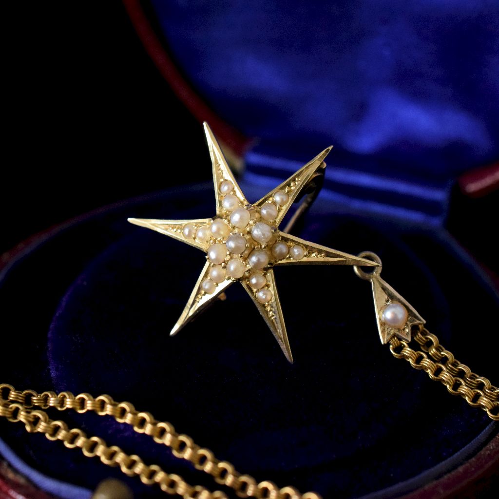 Antique Australian 15ct Yellow Gold ‘Starburst’ By Willis And Sons Circa 1915