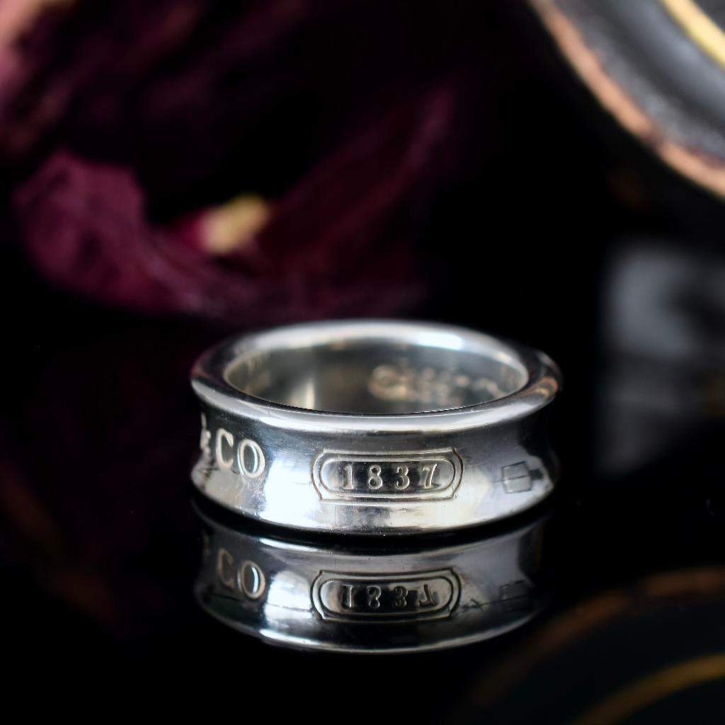 Sterling Silver Tiffany & Co. ‘1837’ Ring