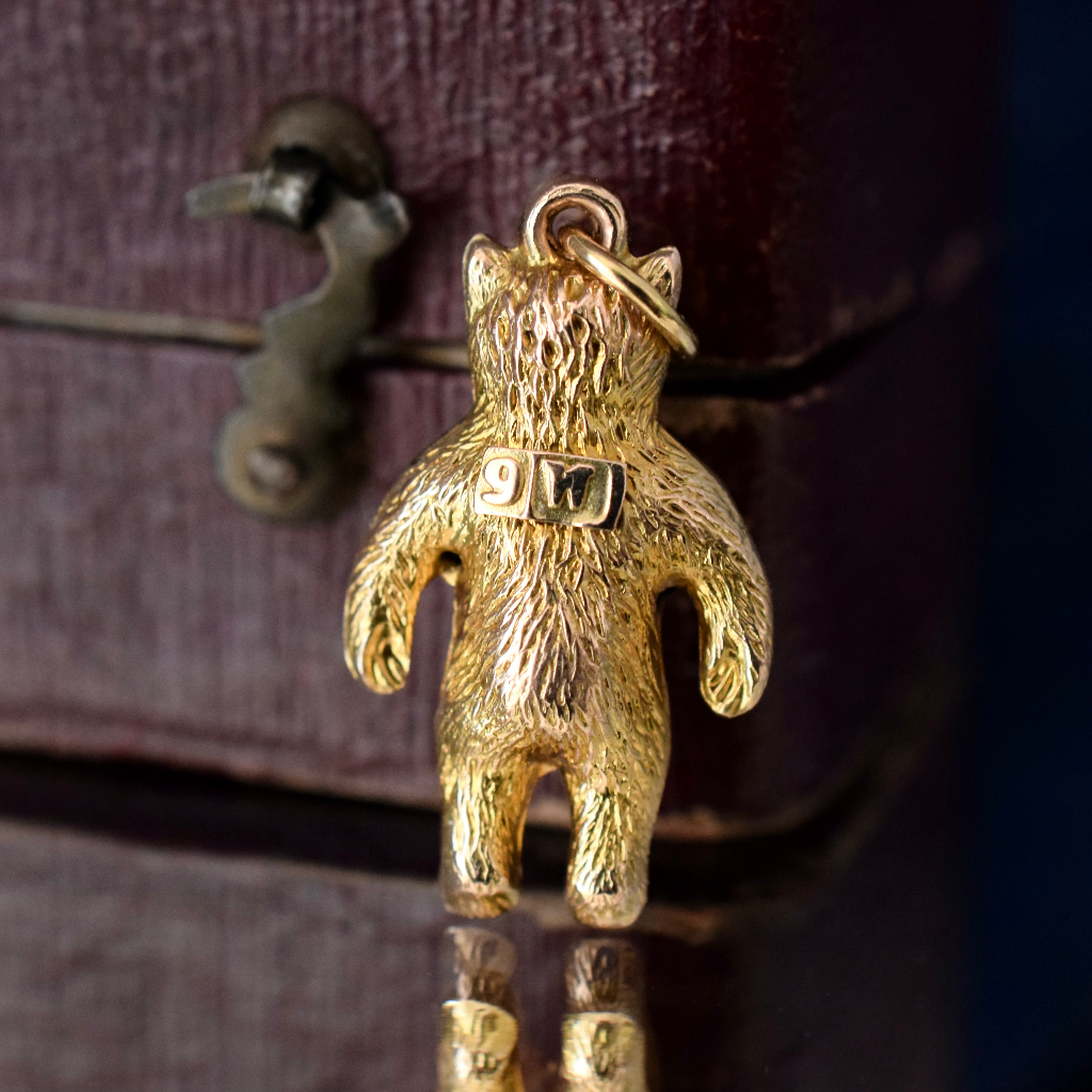 Antique/Vintge Australian 9ct Yellow Gold ‘Teddy’ Charm