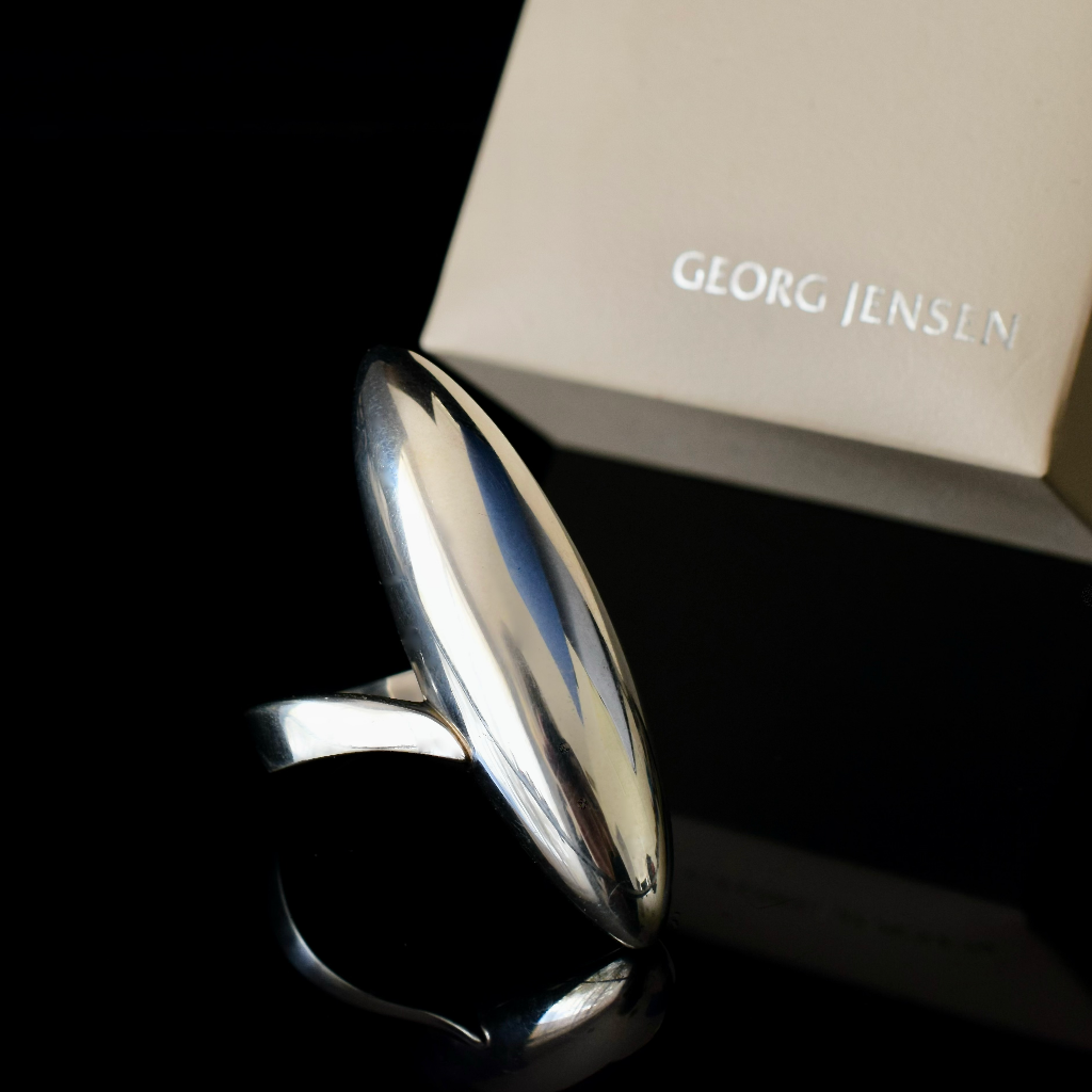 Georg Jensen Sterling Silver Ring 20 Grams (No Longer In Production)