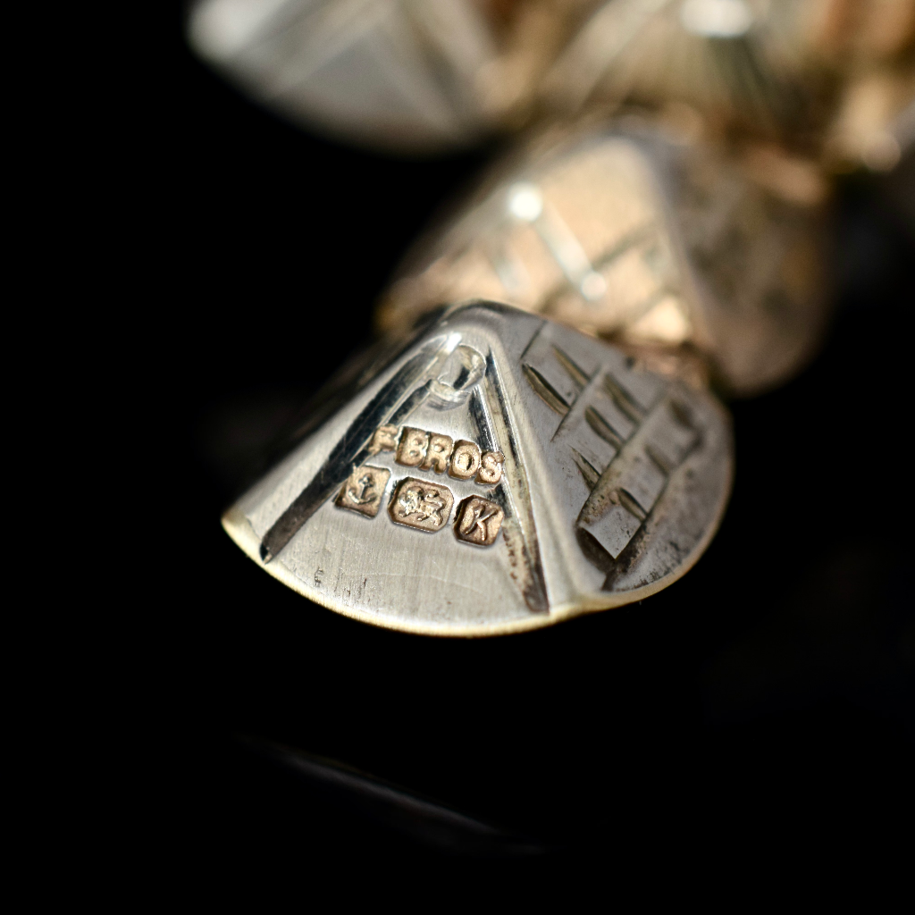 Vintage British Masonic Orb Pendant 9ct Yellow Gold and Silver