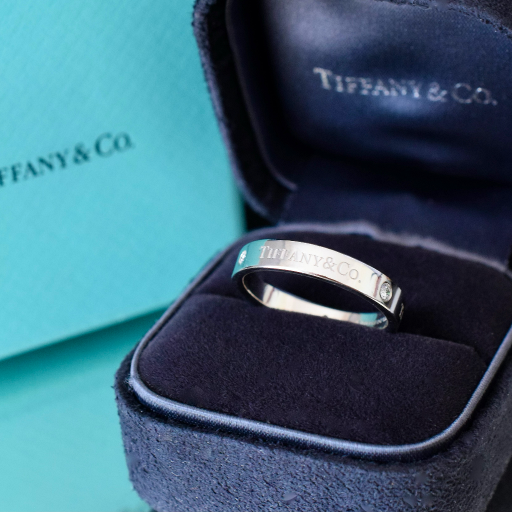 Tiffany & Co. Platinum And Diamond Wedding Ring