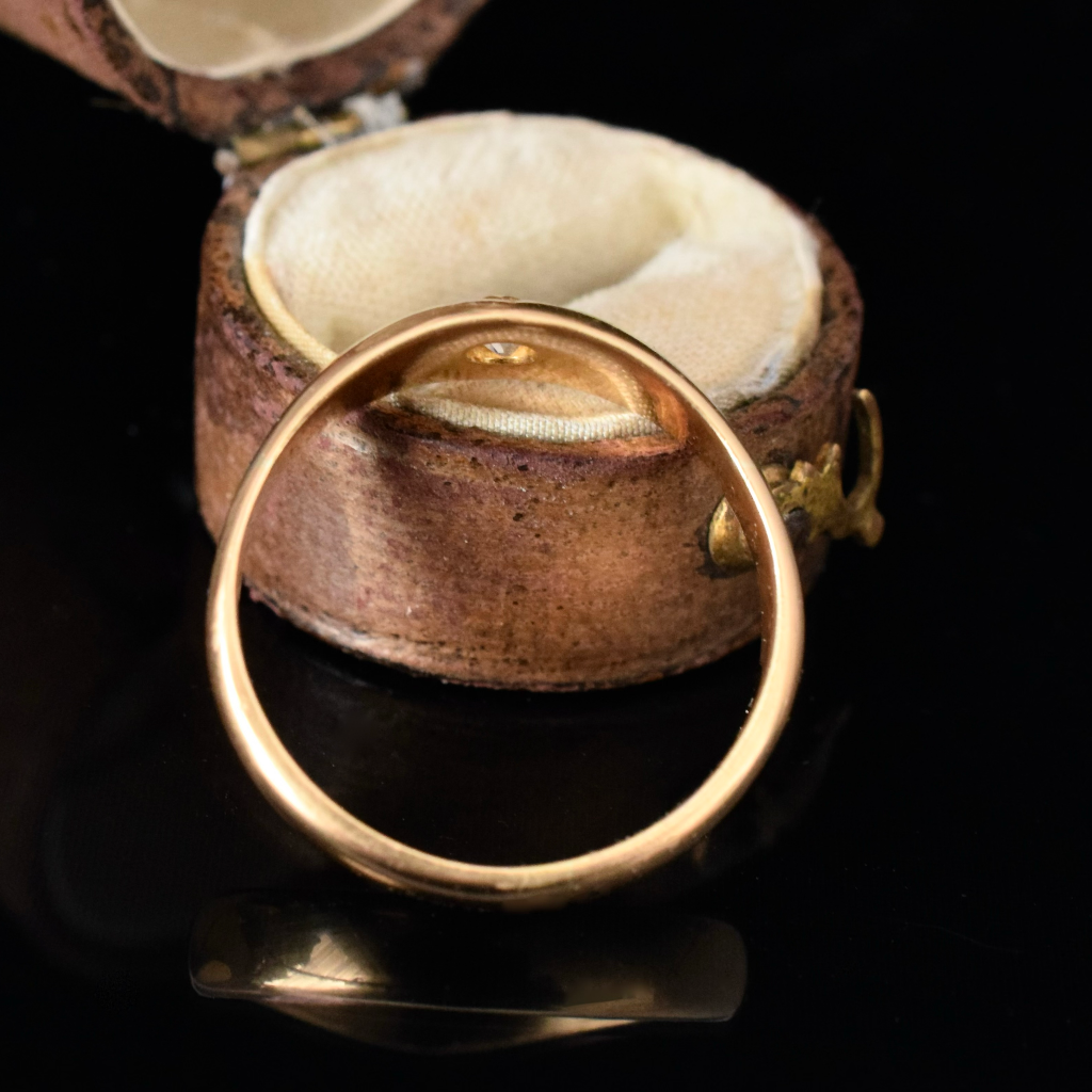 Antique Australian 18ct Yellow Gold Diamond ring By Willis and Sons/Retailed By T. Gaunt Circa 1915