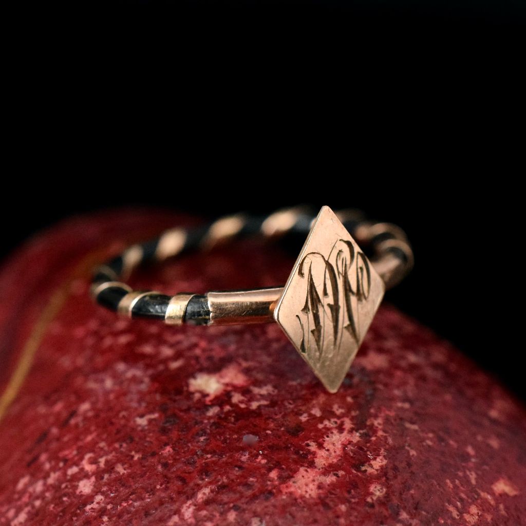 van cleef & arpels Vintage elephant hair bracelet and ring | dkfarnum