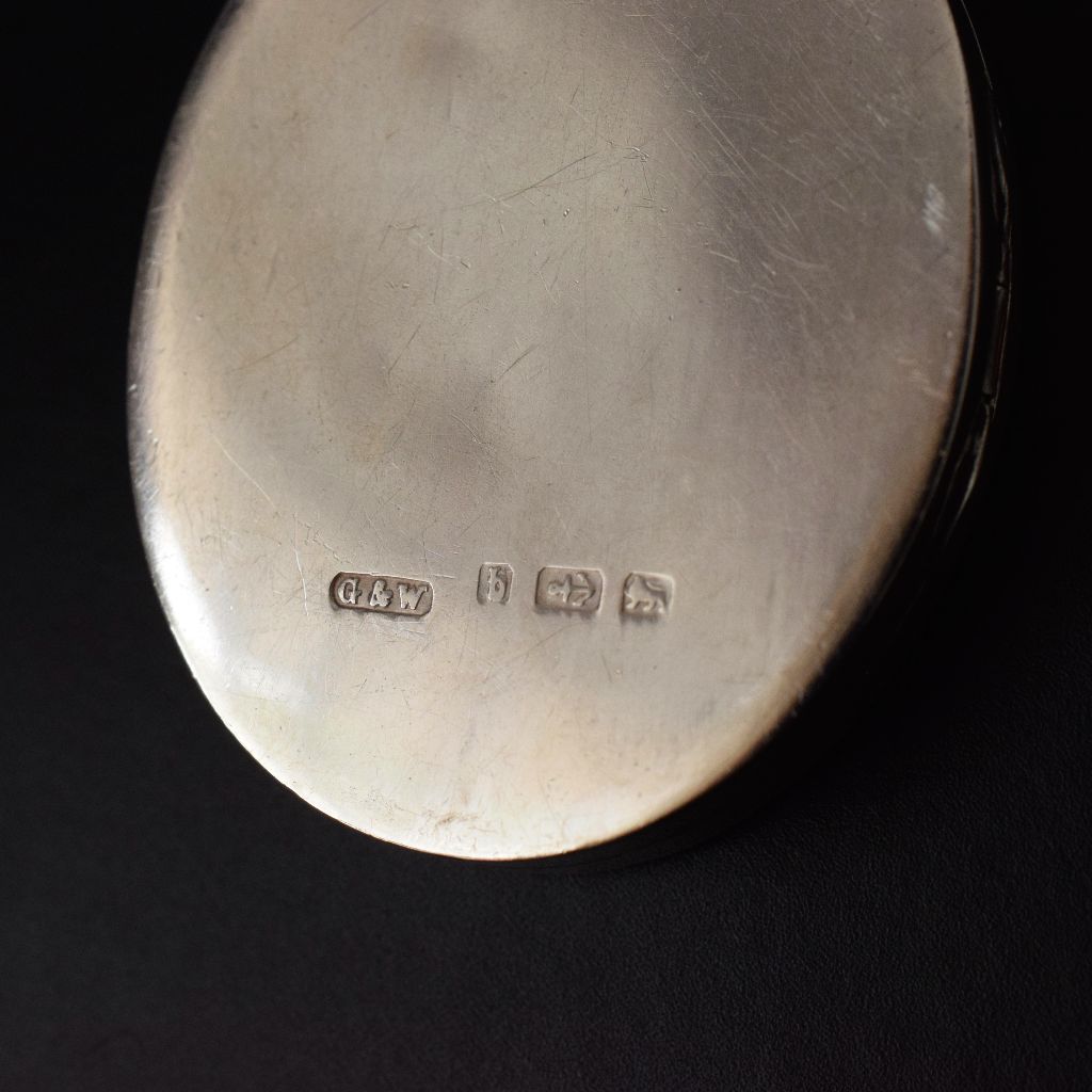 Antique Sterling Silver ‘Souvenir’ Locket Hallmarked For 1876