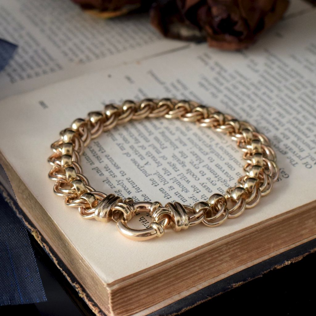 Modern 9ct Yellow Gold ‘Rollo’ Bracelet 29.16 Grams