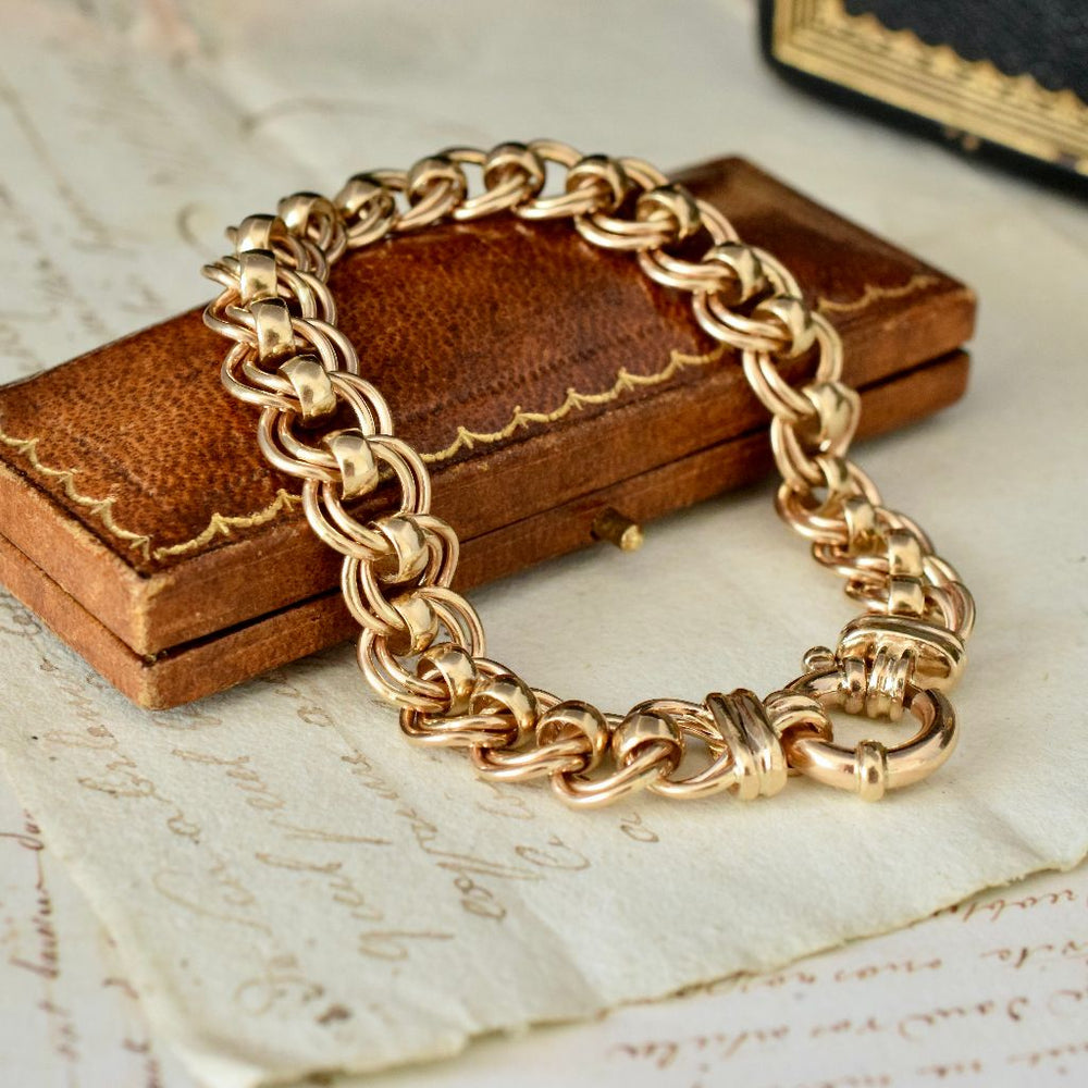 Modern 9ct Yellow Gold ‘Rollo’ Bracelet 29.16 Grams