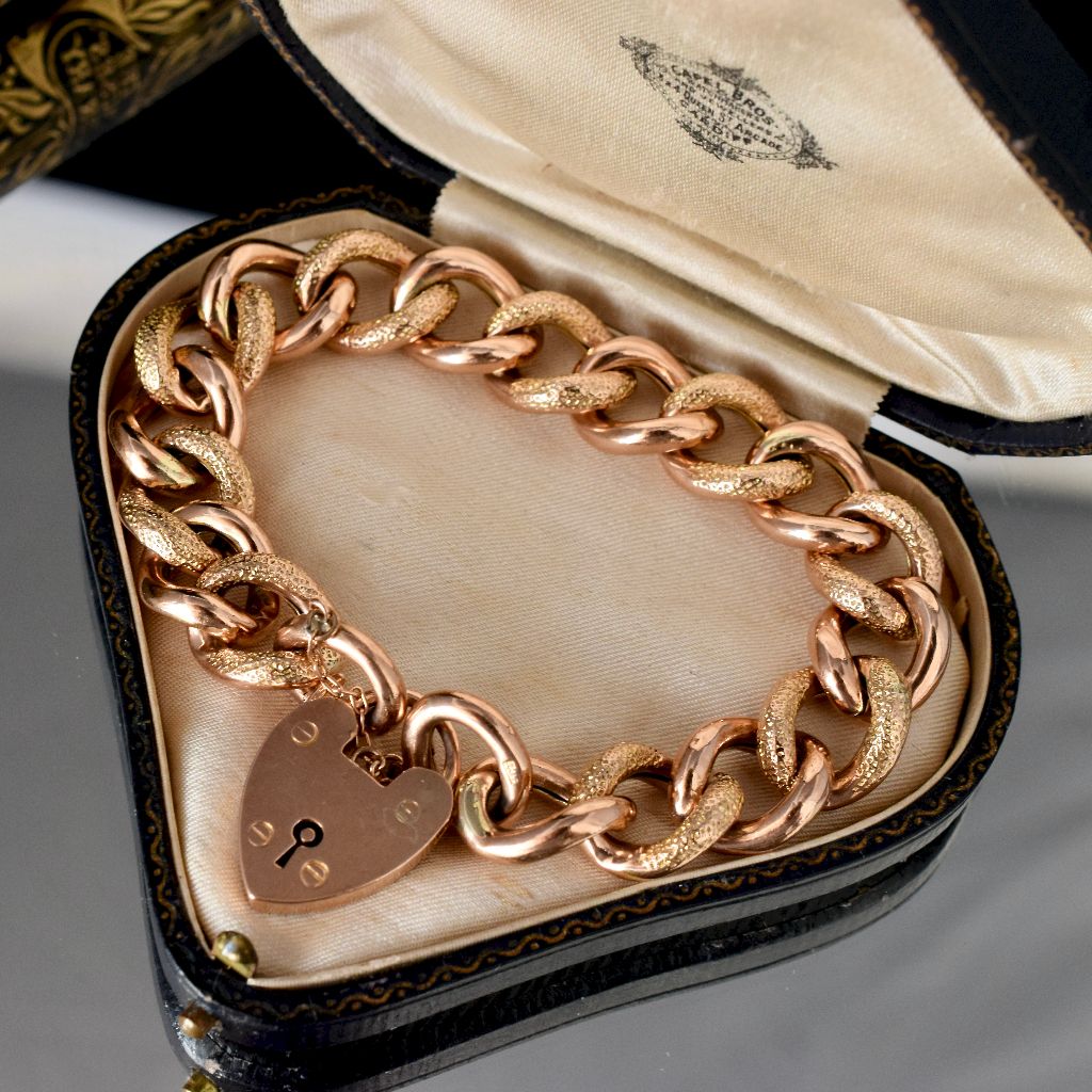 Antique Edwardian 9ct Rose Gold ‘Day And Night’ Bracelet Circa 1910