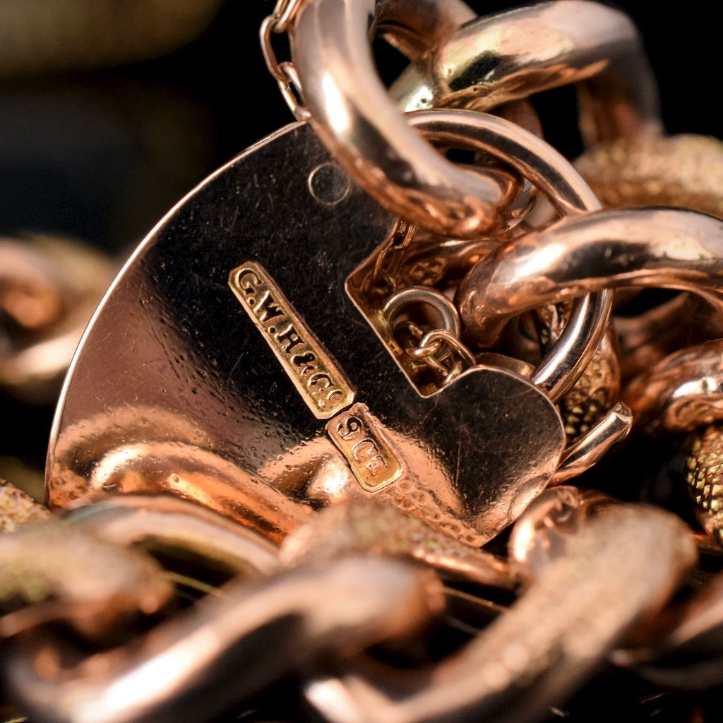 Antique Edwardian 9ct Rose Gold ‘Day And Night’ Bracelet Circa 1910