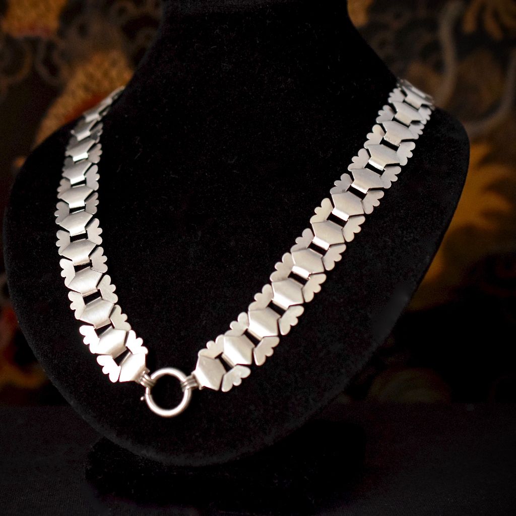 Sold at Auction: Victorian Silver Book Chain Necklace & Locket