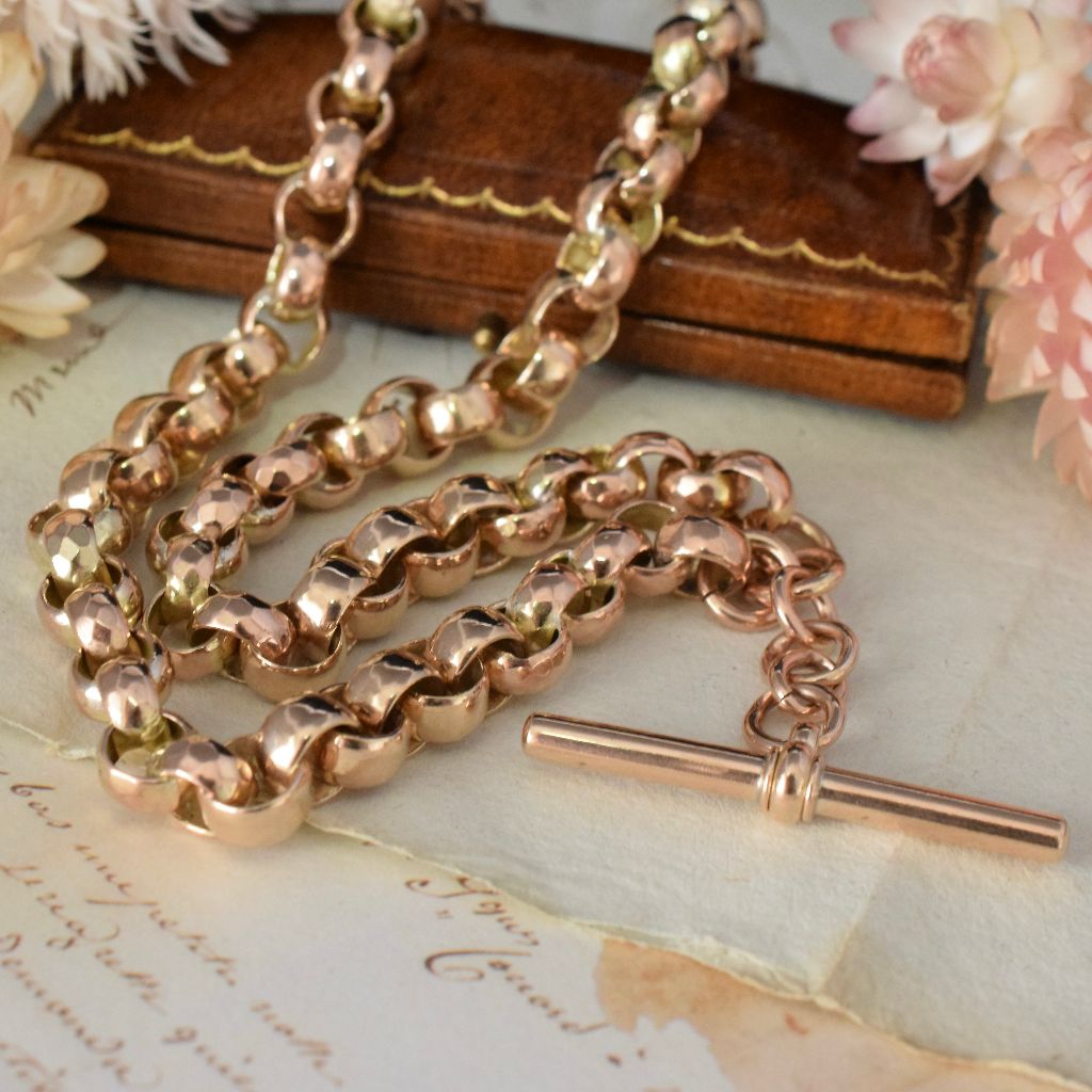 Antique rose gold necklace discount