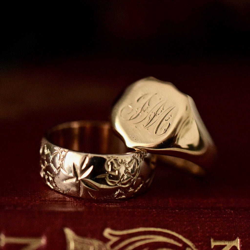 Shield on sale signet ring