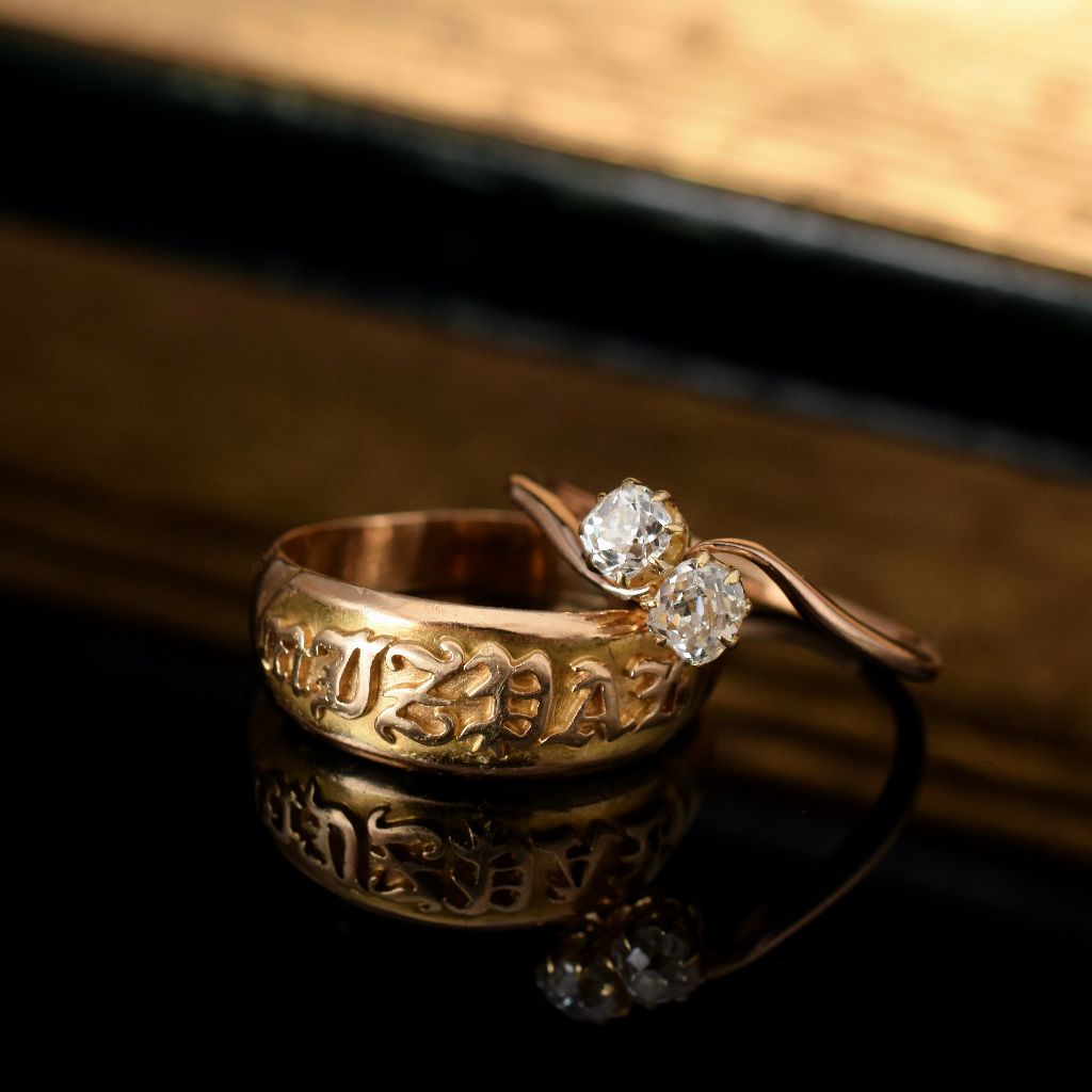 Antique 18ct Old Mine Cut ‘Toi et Moi’ Ring Circa 1910