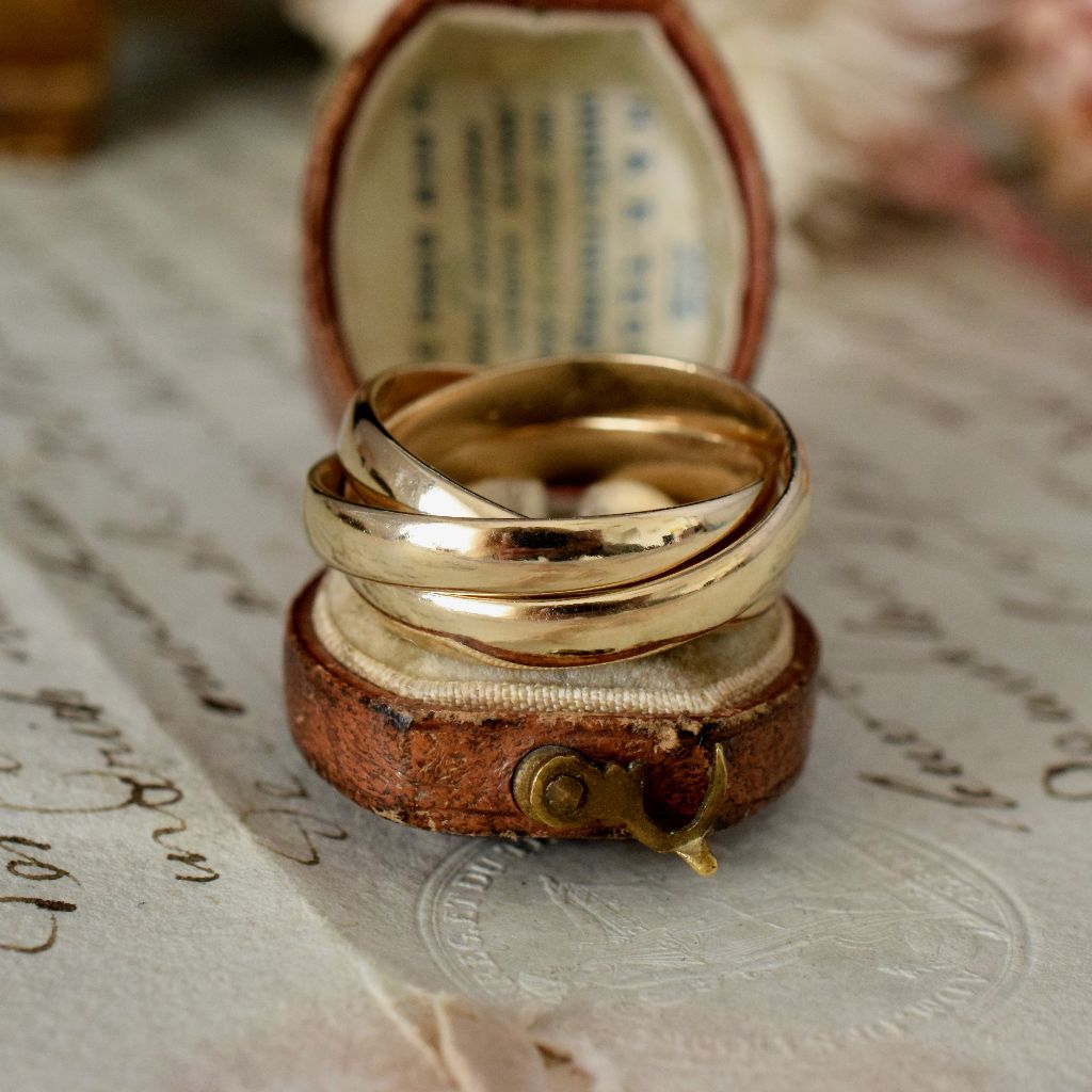 Vintage 9ct Yellow Gold ‘Russian’ Wedding Ring