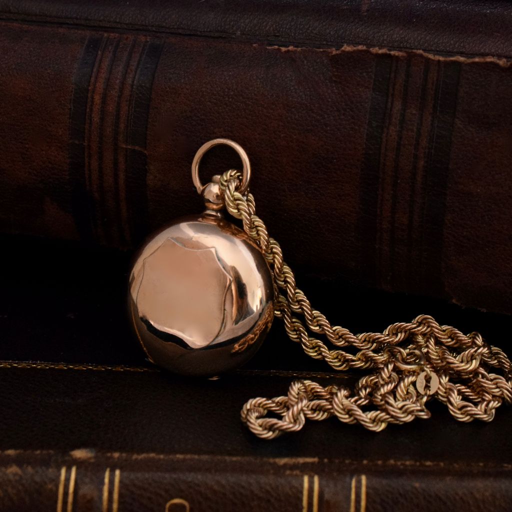 Edwardian 9ct Rose Gold Sovereign Case Chester 1907