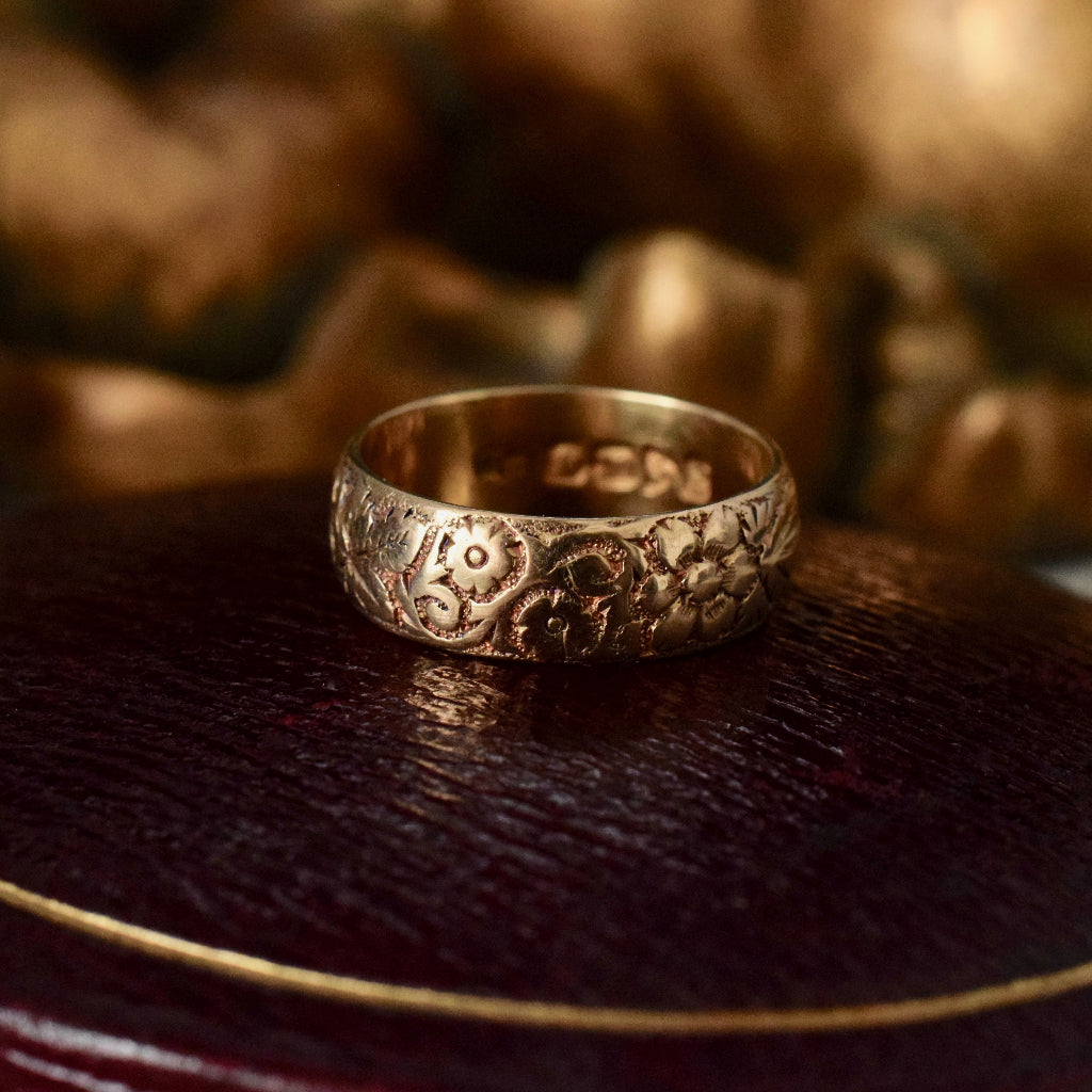 Buttercup Eternity Band - Floral Wedding Band - megan thorne