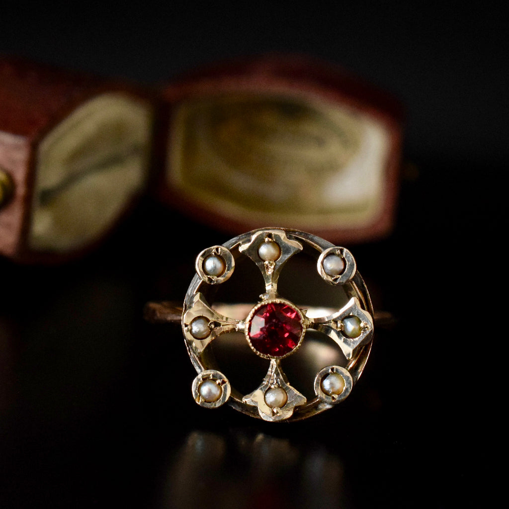 Early Edwardian 9ct Rose Gold Ring Circa 1910