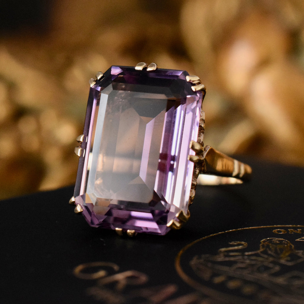 Stunning fashion Amethyst Vintage Ring