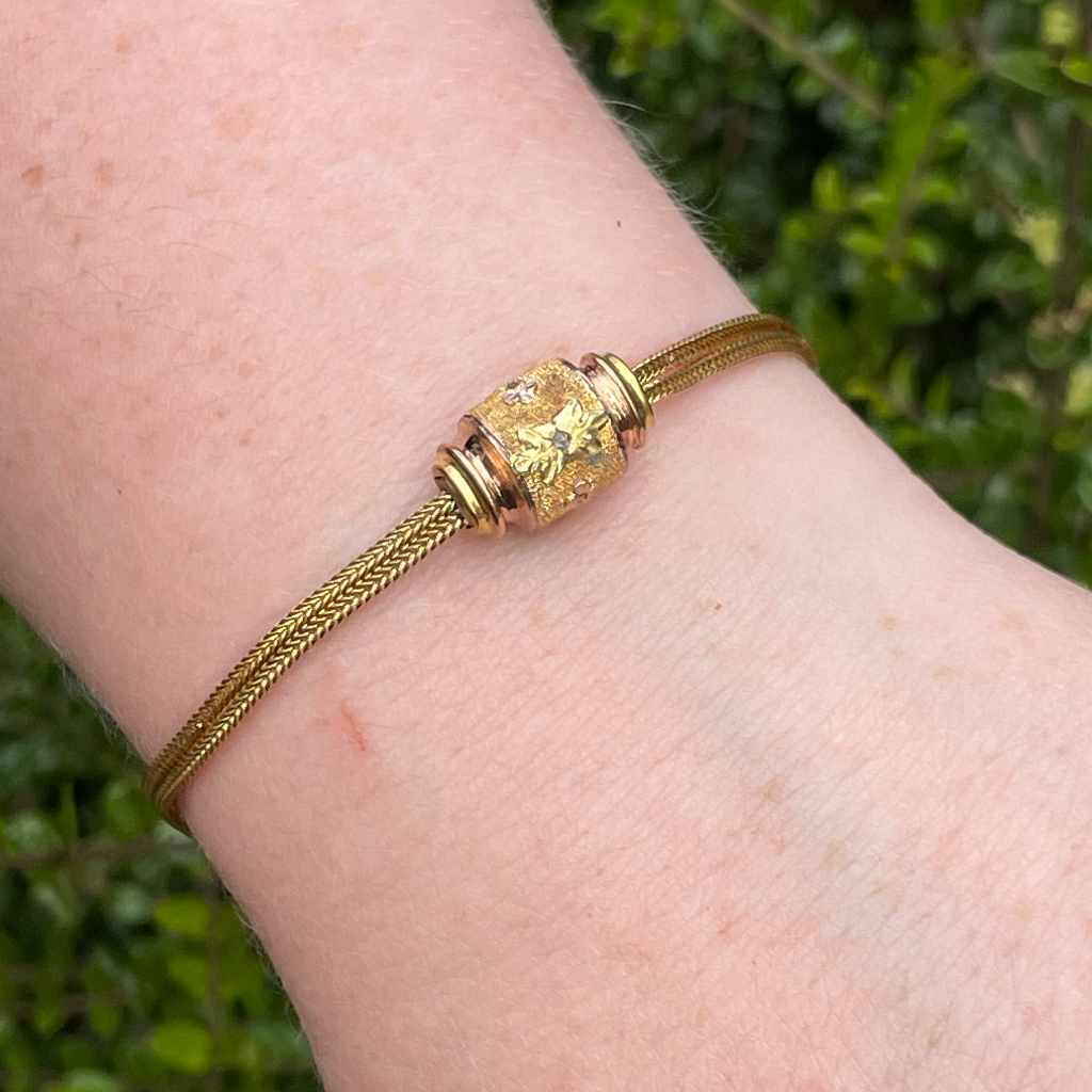 Rolled hot sale gold bracelet