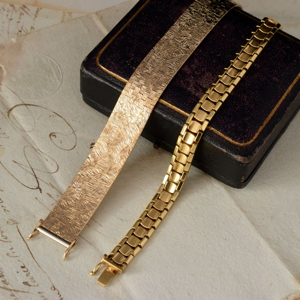 Vintage 9ct Yellow Gold ‘Mesh’ Style Bracelet 39.03 Grams