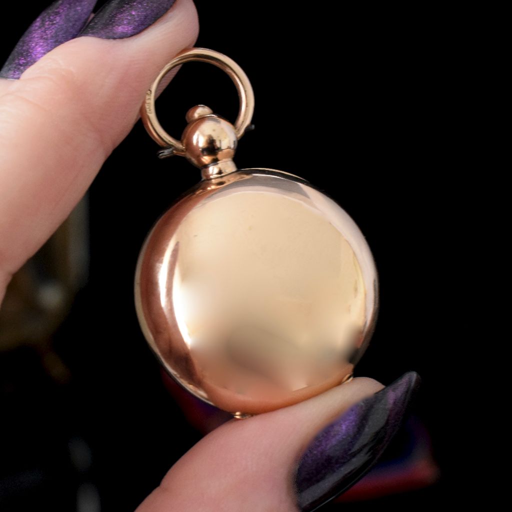 Antique 9ct Rose Gold ‘Chester’ Sovereign Case 1902