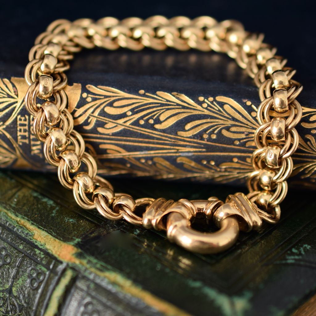 Heavy 9ct Yellow Gold ‘Rollo’ Bracelet 30 Grams