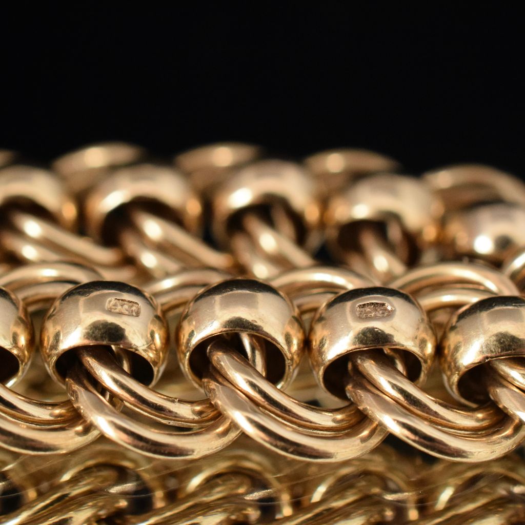Heavy 9ct Yellow Gold ‘Rollo’ Bracelet 30 Grams