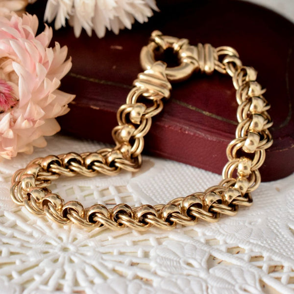 Heavy 9ct Yellow Gold ‘Rollo’ Bracelet 30 Grams - Graisons Fine Jewellery